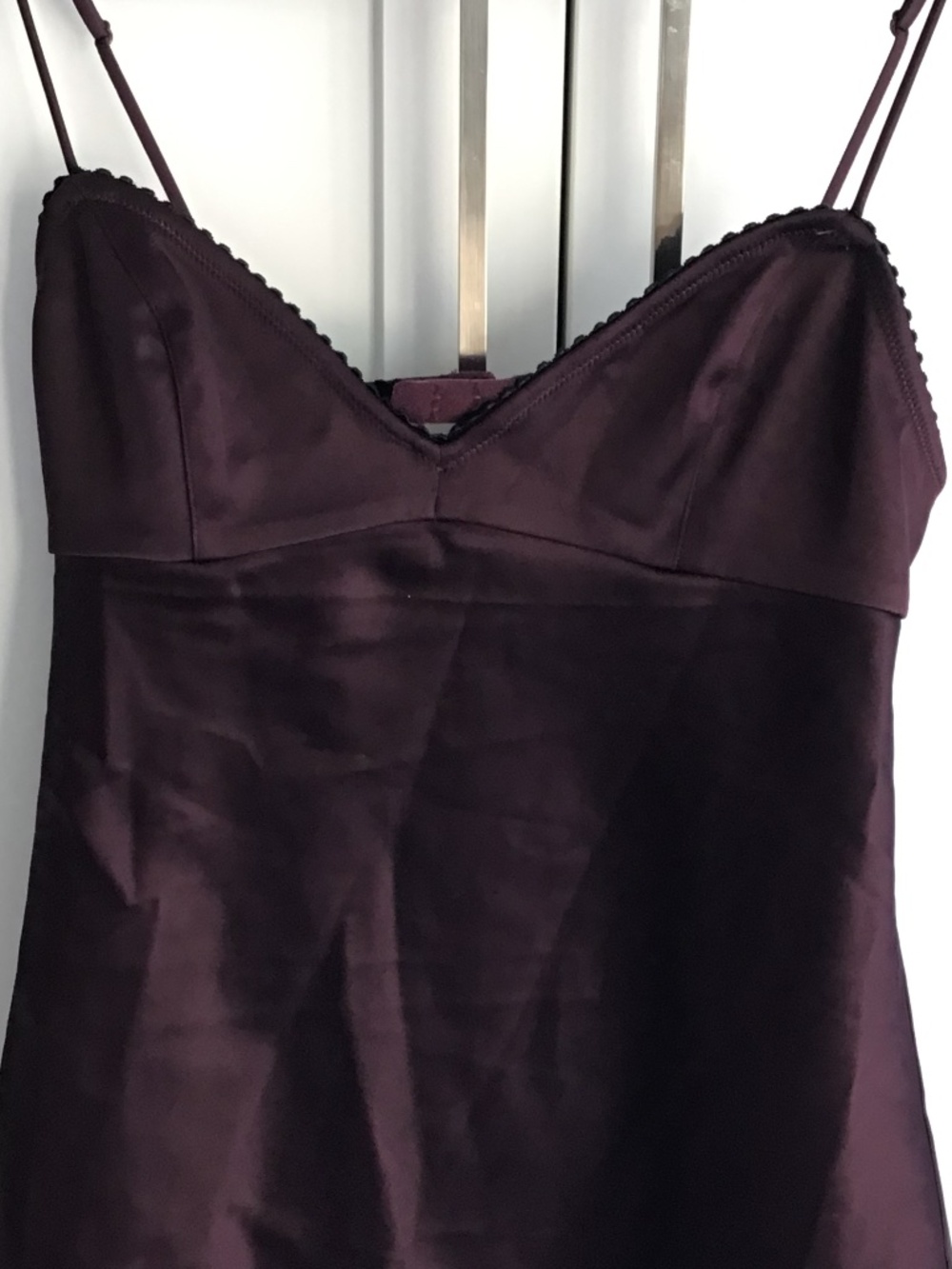 SKIMS XXS Satin Mini Dress in Currant - Picture 5 of 7